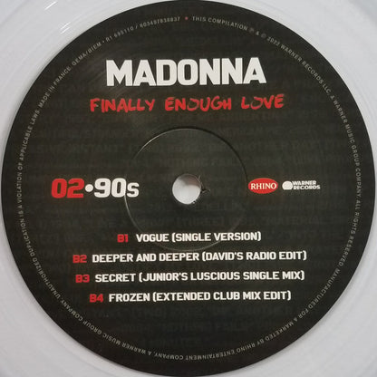 Madonna : Finally Enough Love (2xLP, Comp, RM, Cle)