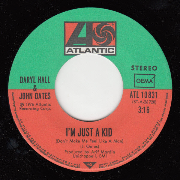 Daryl Hall & John Oates : She's Gone (7", Single)