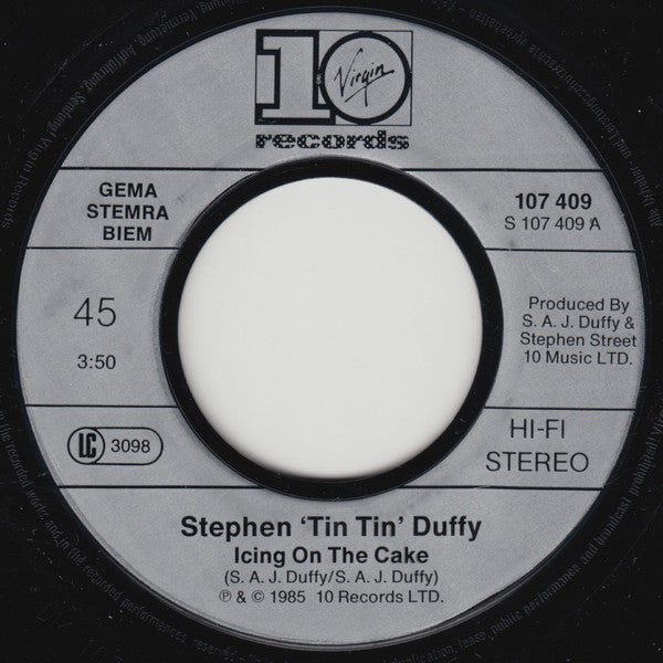 Stephen Tintin Duffy* : Icing On The Cake (7", Single)