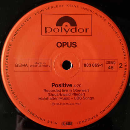 Opus : Flyin' High (Original Live Version)  (12", Maxi)