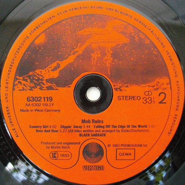 Black Sabbath : Mob Rules (LP, Album)