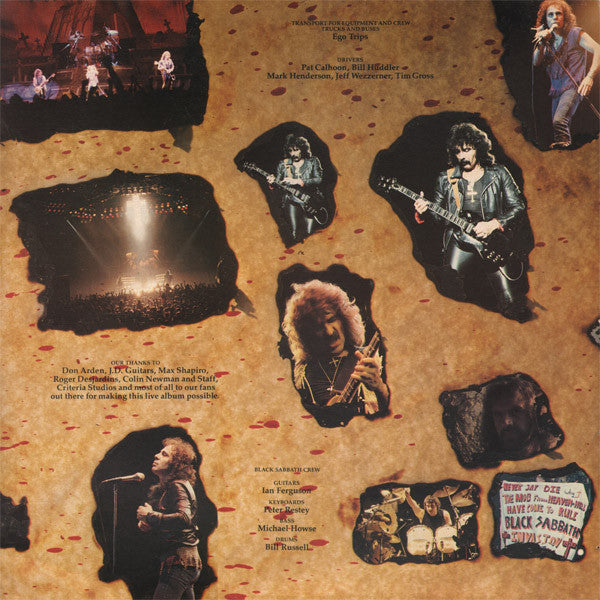 Black Sabbath : Live Evil (2xLP, Album, Gat)