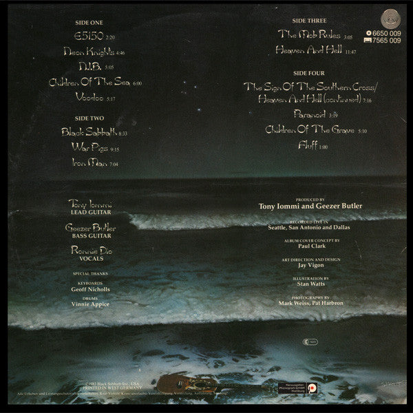 Black Sabbath : Live Evil (2xLP, Album, Gat)