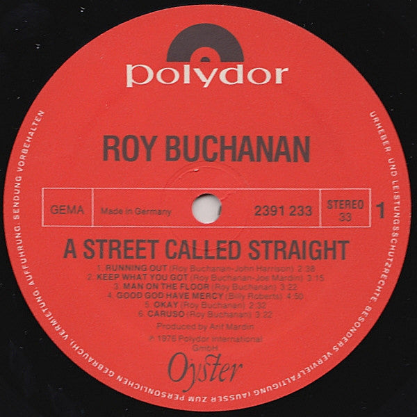 Roy Buchanan : A Street Called Straight (LP, Album)