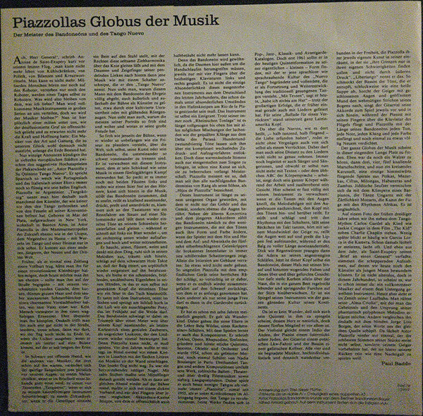Astor Piazzolla Y Su Quinteto Tango Nuevo : Tristezas De Un Doble A (LP, Album)