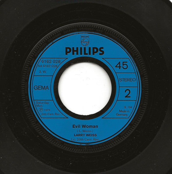 Larry Weiss : Sheldon / Evil Woman (7")