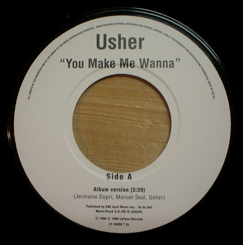 Usher : You Make Me Wanna (7", Jukebox)