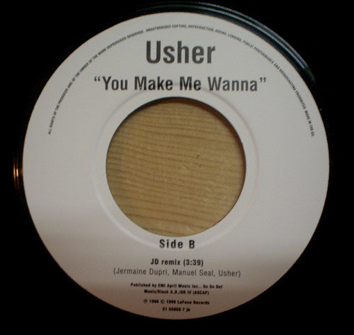 Usher : You Make Me Wanna (7", Jukebox)