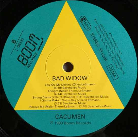 Cacumen : Bad Widow (LP, Album)