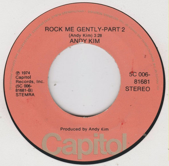 Andy Kim : Rock Me Gently (7", Single)