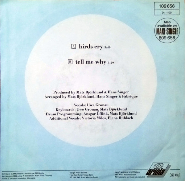 Fabrique : Birds Cry (7", Single)
