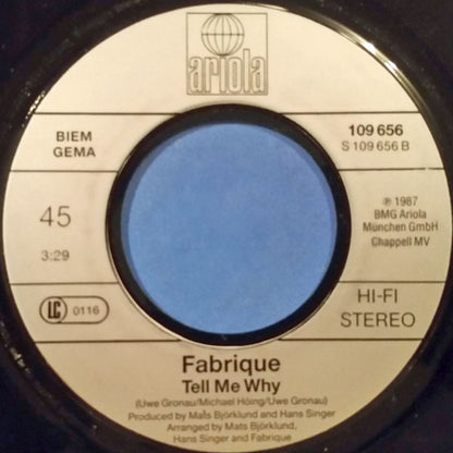 Fabrique : Birds Cry (7", Single)