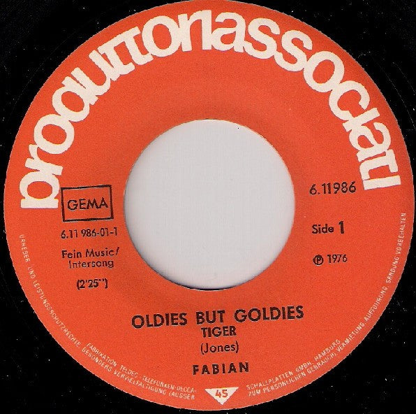 Fabian (6) : Tiger (7")