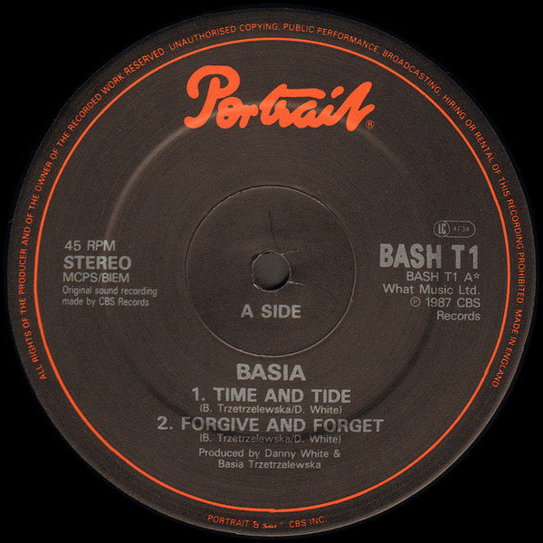 Basia : Time And Tide (12")