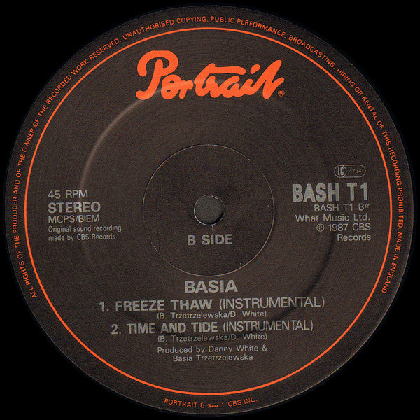 Basia : Time And Tide (12")
