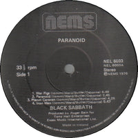 Black Sabbath : Paranoid (LP, Album, RE)