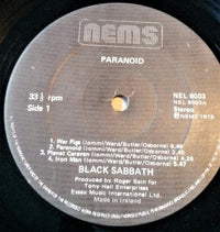 Black Sabbath : Paranoid (LP, Album, RE)