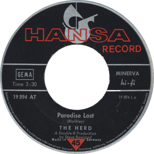 Herd : Paradise Lost / Come On - Believe Me (7", Single)