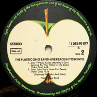 The Plastic Ono Band : Live Peace In Toronto 1969 (LP, Album)