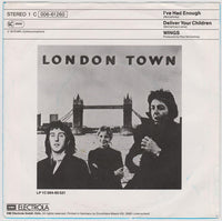 Wings (2) : I've Had Enough (7", Single)
