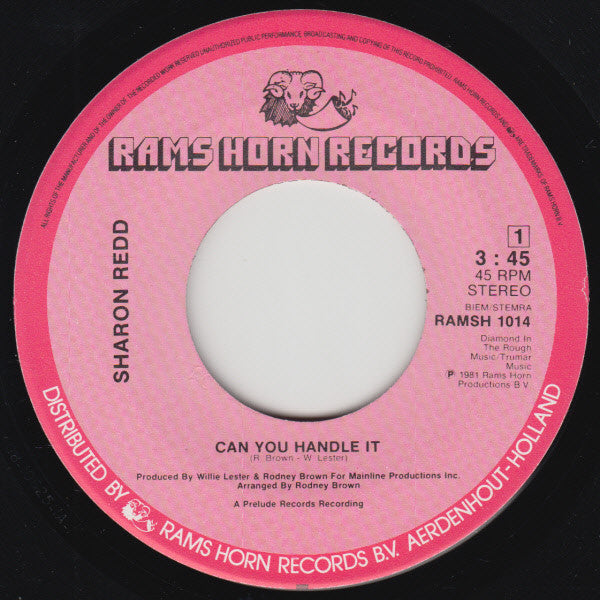 Sharon Redd : Can You Handle It (7")