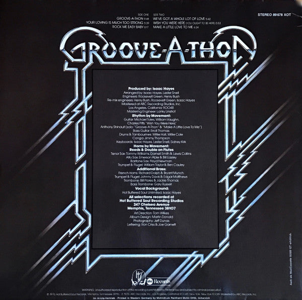 Isaac Hayes : Groove-A-Thon (LP, Album)