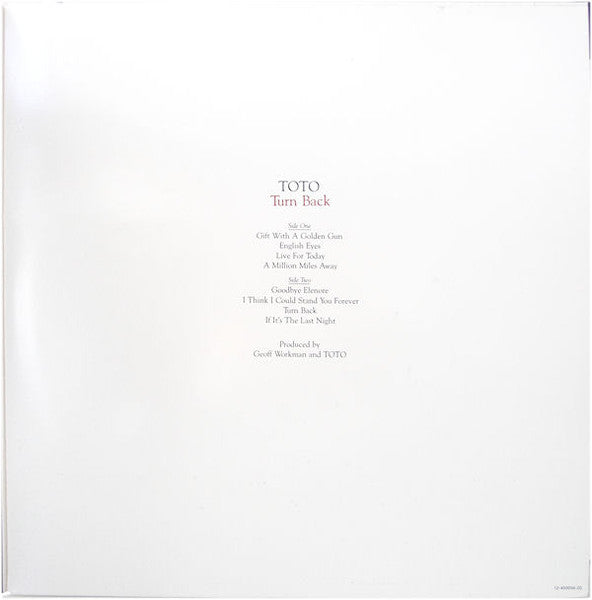 Toto : Toto & Turn Back (LP, Album, RE + LP, Album, RE + Comp)