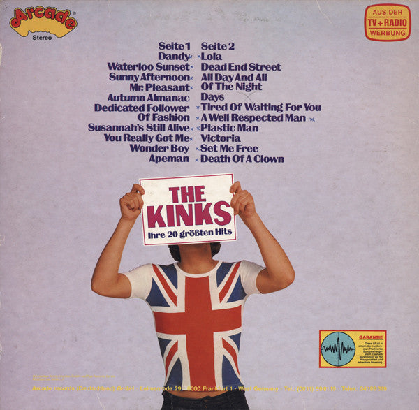 The Kinks : Ihre 20 Größten Hits (LP, Comp, M/Print)