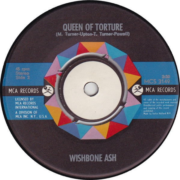 Wishbone Ash : Blind Eye (7")