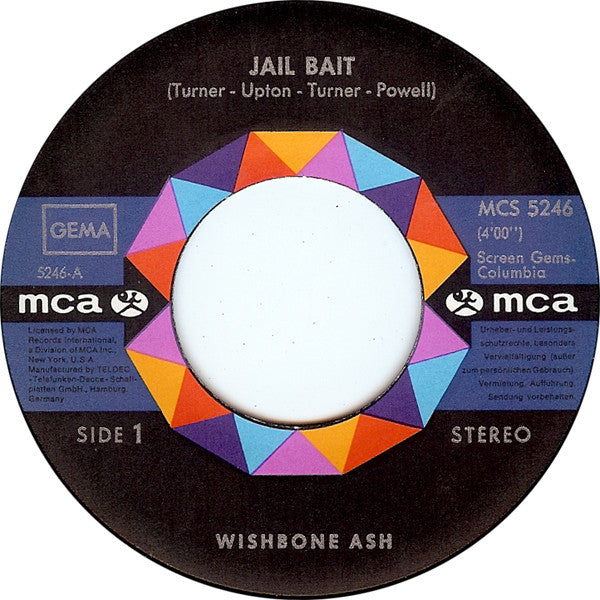 Wishbone Ash : Jail Bait (7", Single)