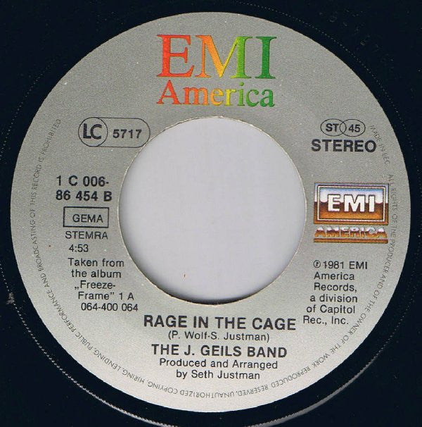 The J. Geils Band : Centerfold (7", Single)