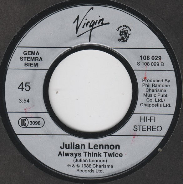 Julian Lennon : Stick Around (7", Single)