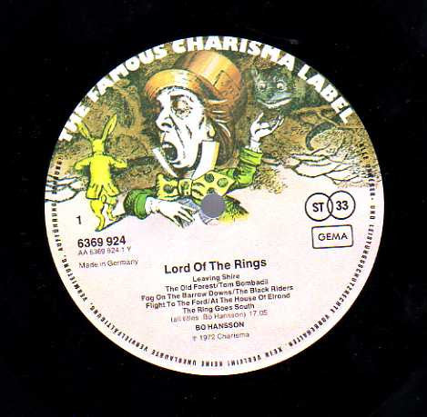 Bo Hansson : Music Inspired By Lord Of The Rings (LP, Album, RE)