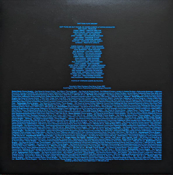 Daft Punk : Alive 2007 (2xLP, Album, Mixed, RE, RP)
