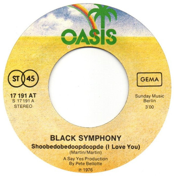 Black Symphony (3) : Shoobedobedoopdoopde (I Love You) / Wandering Man (7", Single)