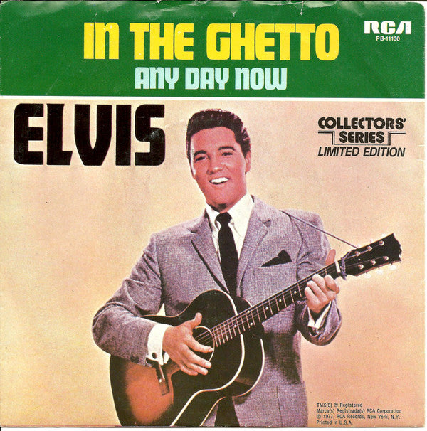 Elvis* : In The Ghetto (7", Single, Mono, Ltd, RE, Ind)