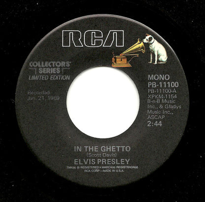 Elvis* : In The Ghetto (7", Single, Mono, Ltd, RE, Ind)