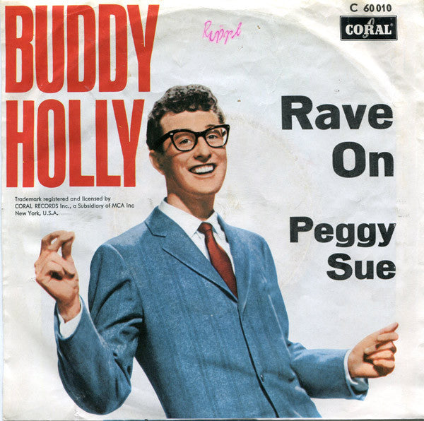 Buddy Holly : Rave On (7", Single, Mono)