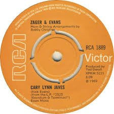 Zager & Evans : Cary Lynn Javes (7")