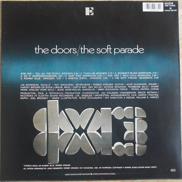 The Doors : The Soft Parade (LP, Album, RE, Whi)
