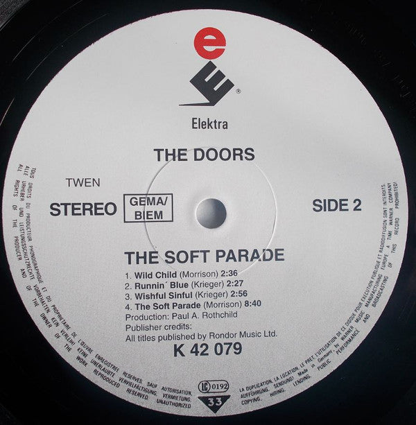 The Doors : The Soft Parade (LP, Album, RE, Whi)