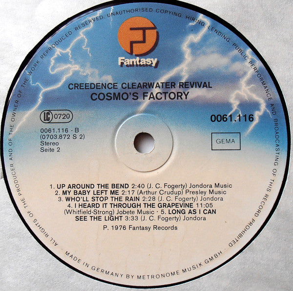 Creedence Clearwater Revival : Cosmo's Factory (LP, Album, RE)