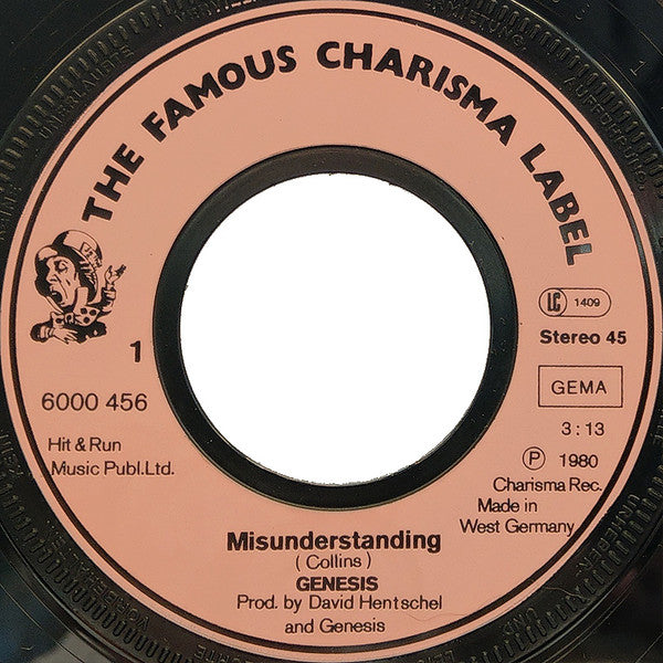 Genesis : Misunderstanding (7", Single)