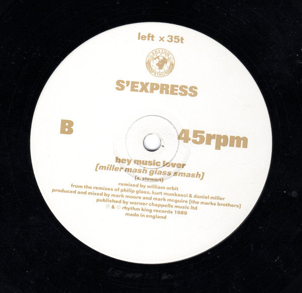 S'Express : Mantra For A State Of Mind (The Baby Ford Experience) (12", Ltd)