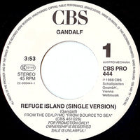 Gandalf : Refuge Island (Single Version) (7", S/Sided, Promo)