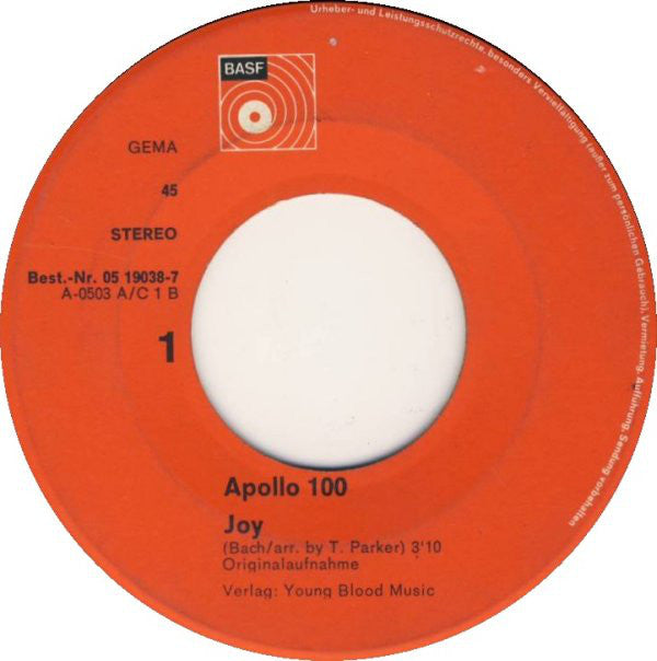 Apollo 100 : Jesu Joy (7", Single)