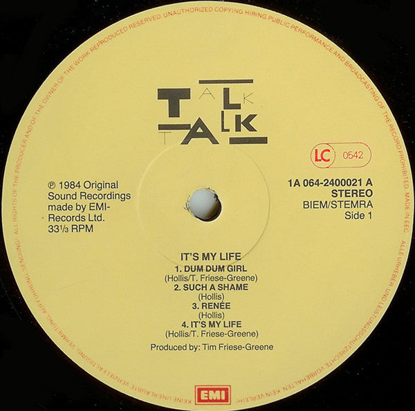 Talk Talk : It's My Life (LP, Album, Ltd, Ori)