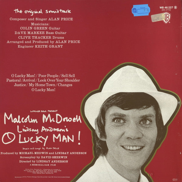 Alan Price : O Lucky Man! - Original Soundtrack (LP, Album, RP)
