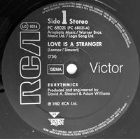 Eurythmics : Love Is A Stranger (12", Maxi)