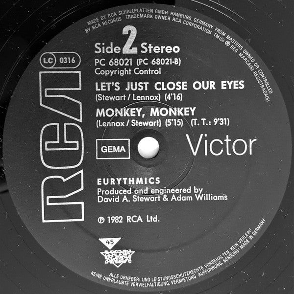 Eurythmics : Love Is A Stranger (12", Maxi)